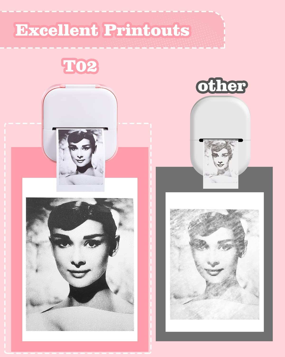 T02 Thermal Portable Pocket Printer