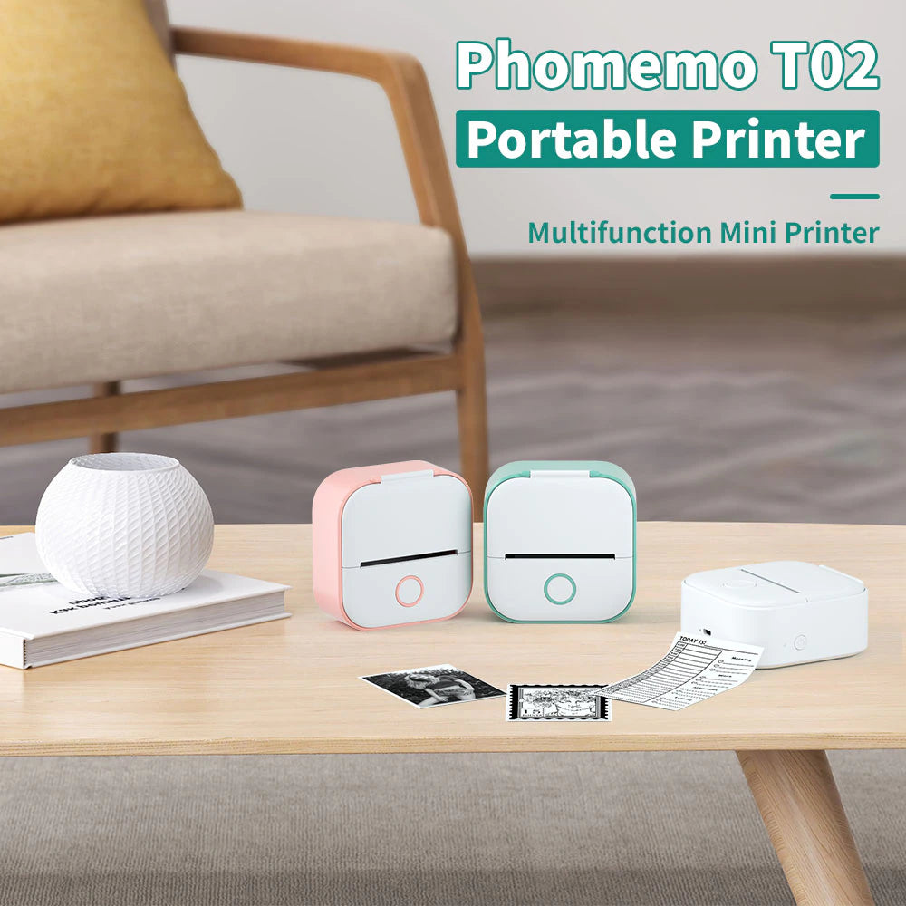 T02 Thermal Portable Pocket Printer